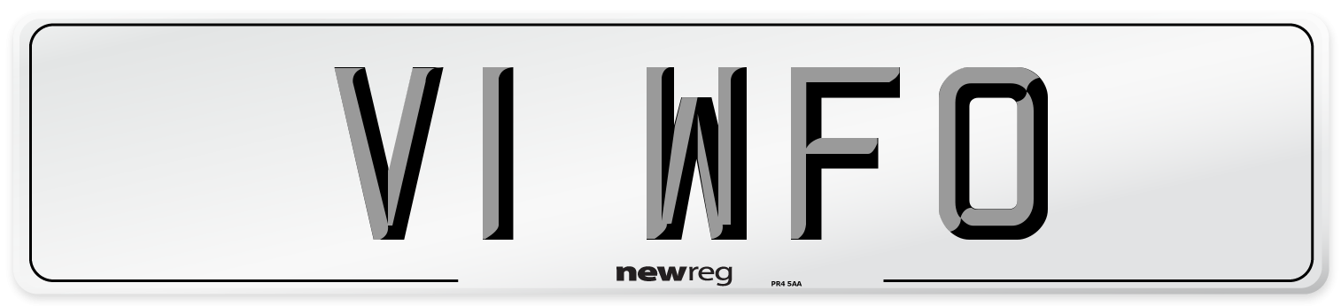 V1 WFO Number Plate from New Reg